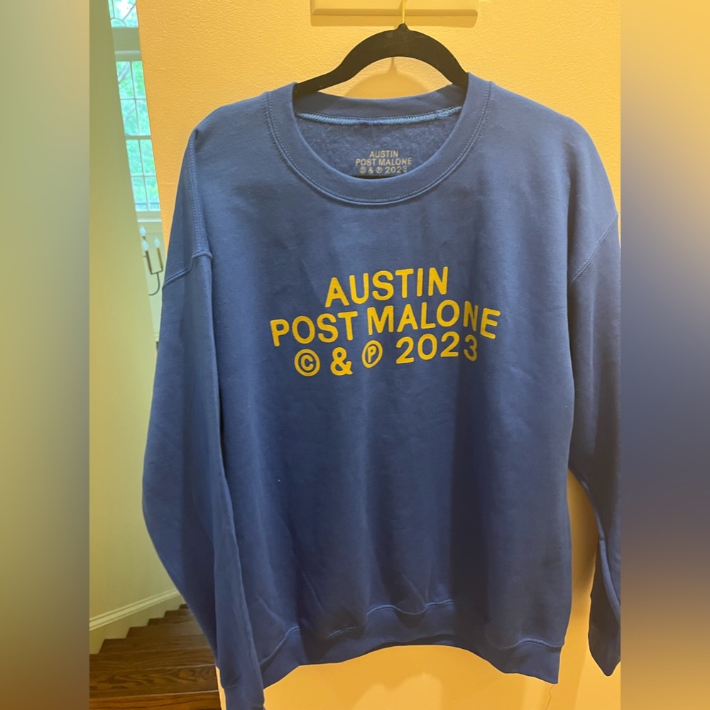 POST MALONE AUSTIN CREWNECK IF YALL WERENT HERE ID BE CRYING TOUR EXCLUSIVE